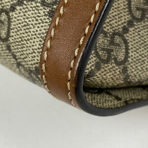 Gucci Brown Shoulder GG Bag Padlock Beige Canvas